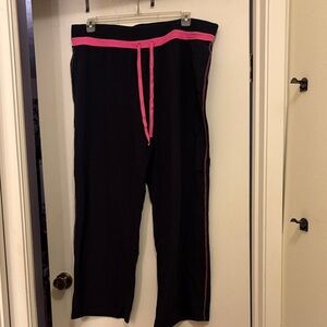 Navy Pants with Pink Trim